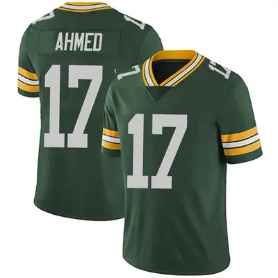Men's Limited Ramiz Ahmed Green Bay Packers Green Team Color Vapor Untouchable Jersey