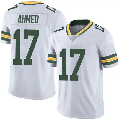 Men's Limited Ramiz Ahmed Green Bay Packers White Vapor Untouchable Jersey