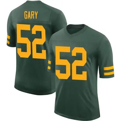 Men's Limited Rashan Gary Green Bay Packers Green Alternate Vapor Jersey