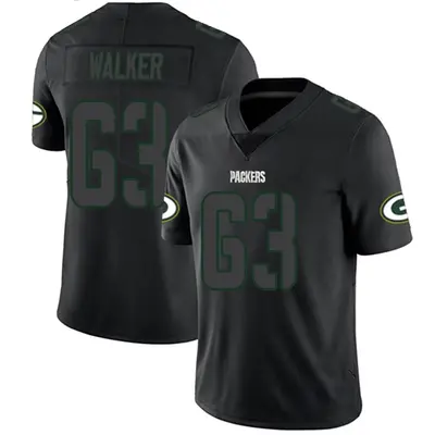 Men's Limited Rasheed Walker Green Bay Packers Black Impact Jersey