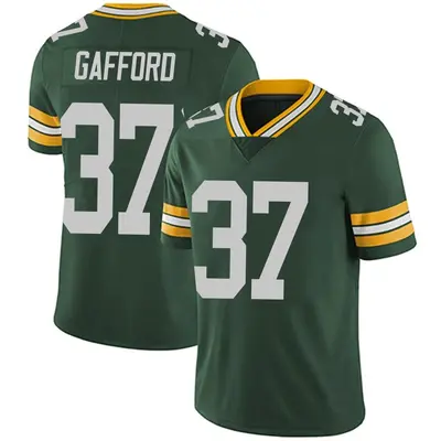 Men's Limited Rico Gafford Green Bay Packers Green Team Color Vapor Untouchable Jersey