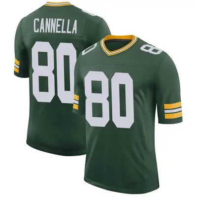 Men's Limited Sal Cannella Green Bay Packers Green Classic Jersey
