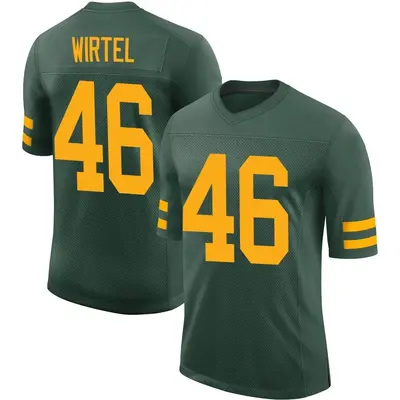 Men's Limited Steven Wirtel Green Bay Packers Green Alternate Vapor Jersey