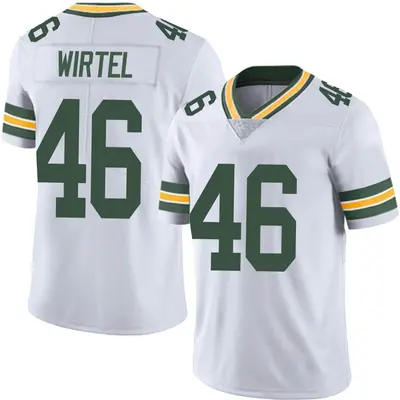 Men's Limited Steven Wirtel Green Bay Packers White Vapor Untouchable Jersey