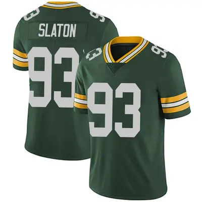 Men's Limited T.J. Slaton Green Bay Packers Green Team Color Vapor Untouchable Jersey