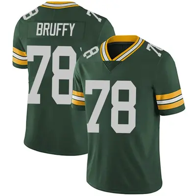 Men's Limited Travis Bruffy Green Bay Packers Green Team Color Vapor Untouchable Jersey