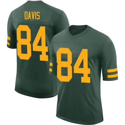 Men's Limited Tyler Davis Green Bay Packers Green Alternate Vapor Jersey