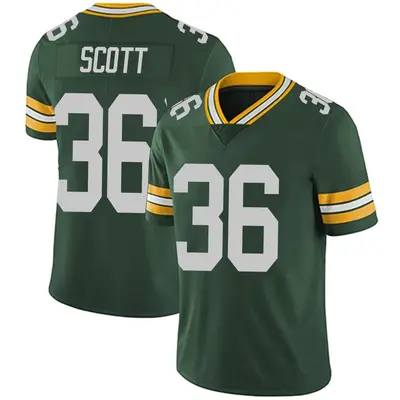 Men's Limited Vernon Scott Green Bay Packers Green Team Color Vapor Untouchable Jersey