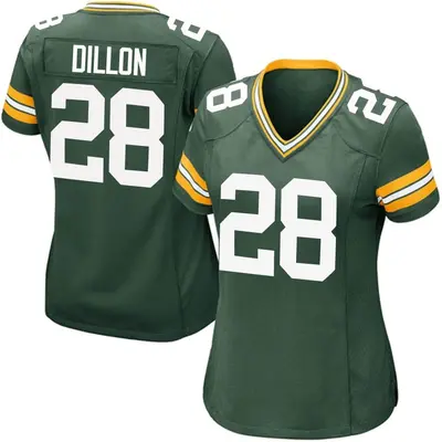 Women's Game AJ Dillon Green Bay Packers Green Team Color Jersey