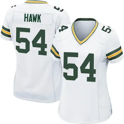 Women's Game A.J. Hawk Green Bay Packers White Jersey