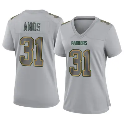 Women's Game Adrian Amos Green Bay Packers Gray Atmosphere Fashion Jersey