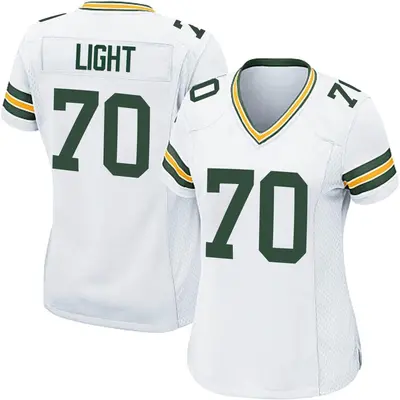 Women's Game Alex Light Green Bay Packers White Jersey