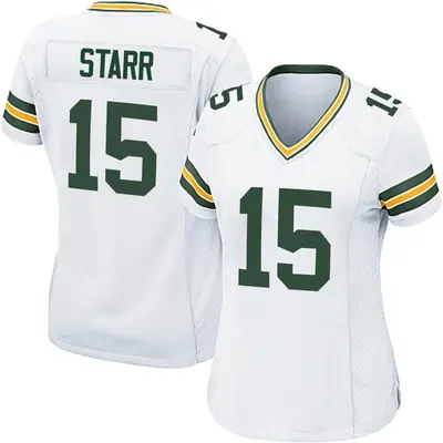 Women's Game Bart Starr Green Bay Packers White Jersey