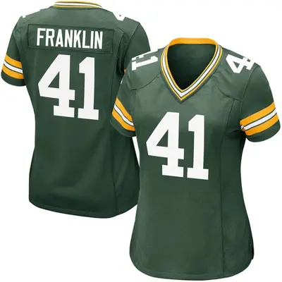 Women's Game Benjie Franklin Green Bay Packers Green Team Color Jersey