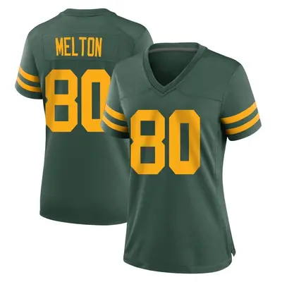 Women's Game Bo Melton Green Bay Packers Green Alternate Jersey