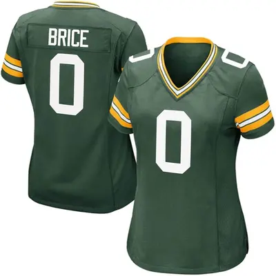 Women's Game Caliph Brice Green Bay Packers Green Team Color Jersey
