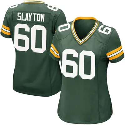 Women's Game Chris Slayton Green Bay Packers Green Team Color Jersey