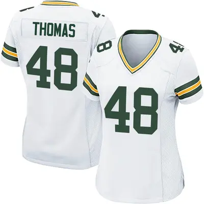 Women's Game DQ Thomas Green Bay Packers White Jersey