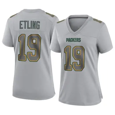Women's Game Danny Etling Green Bay Packers Gray Atmosphere Fashion Jersey