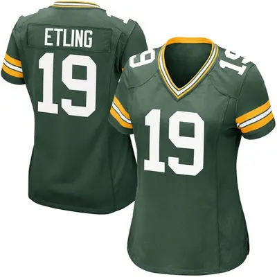 Women's Game Danny Etling Green Bay Packers Green Team Color Jersey