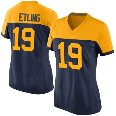 Women's Game Danny Etling Green Bay Packers Navy Alternate Jersey