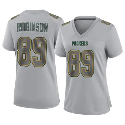 Women's Game Dave Robinson Green Bay Packers Gray Atmosphere Fashion Jersey