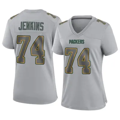 Women's Game Elgton Jenkins Green Bay Packers Gray Atmosphere Fashion Jersey
