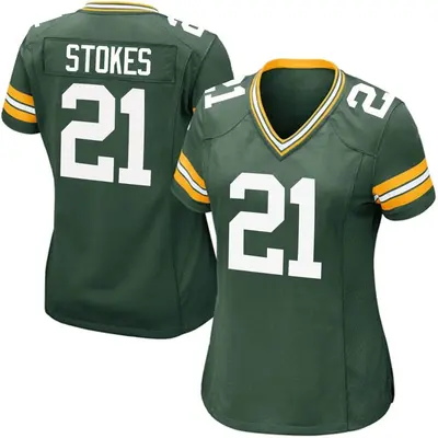Women's Game Eric Stokes Green Bay Packers Green Team Color Jersey