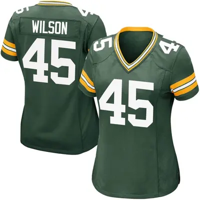 Women's Game Eric Wilson Green Bay Packers Green Team Color Jersey
