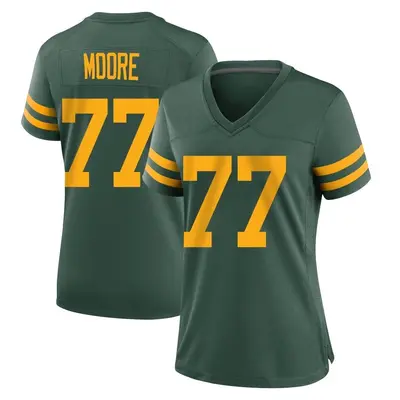 Women's Game George Moore Green Bay Packers Green Alternate Jersey
