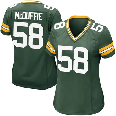 Women's Game Isaiah McDuffie Green Bay Packers Green Team Color Jersey