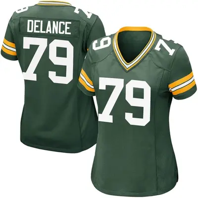 Women's Game Jean Delance Green Bay Packers Green Team Color Jersey