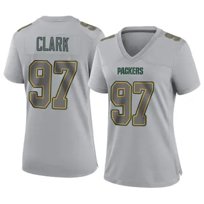 Women's Game Kenny Clark Green Bay Packers Gray Atmosphere Fashion Jersey