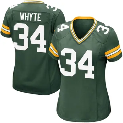Women's Game Kerrith Whyte Green Bay Packers Green Team Color Jersey