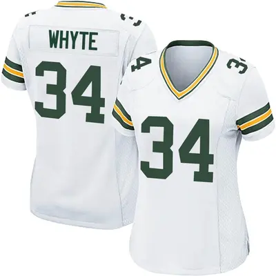 Women's Game Kerrith Whyte Green Bay Packers White Jersey