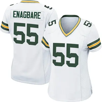 Women's Game Kingsley Enagbare Green Bay Packers White Jersey