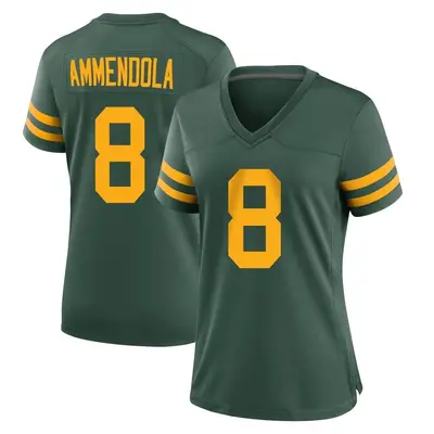 Women's Game Matt Ammendola Green Bay Packers Green Alternate Jersey