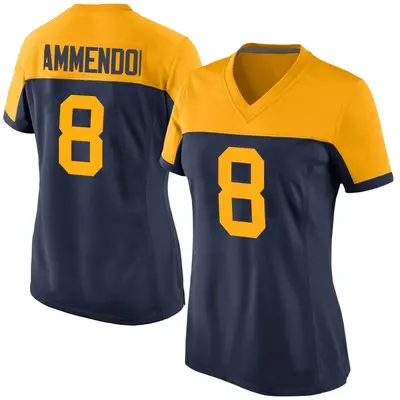 Women's Game Matt Ammendola Green Bay Packers Navy Alternate Jersey