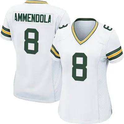 Women's Game Matt Ammendola Green Bay Packers White Jersey