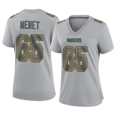 Women's Game Michal Menet Green Bay Packers Gray Atmosphere Fashion Jersey