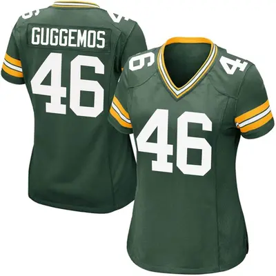 Women's Game Nick Guggemos Green Bay Packers Green Team Color Jersey