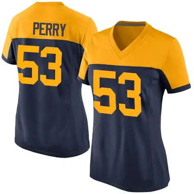 Women's Game Nick Perry Green Bay Packers Navy Alternate Jersey