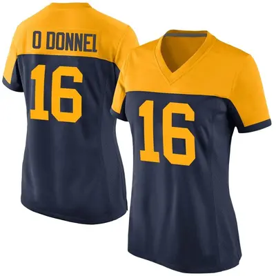 Women's Game Pat O'Donnell Green Bay Packers Navy Alternate Jersey