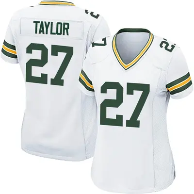 Women's Game Patrick Taylor Green Bay Packers White Jersey