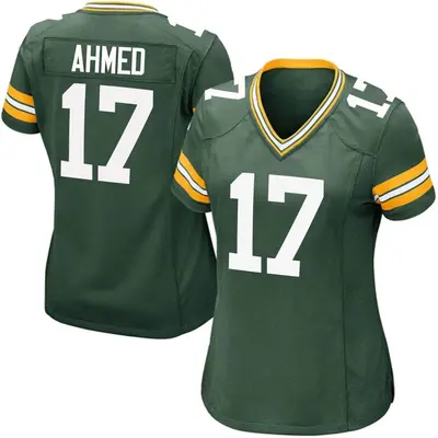 Women's Game Ramiz Ahmed Green Bay Packers Green Team Color Jersey
