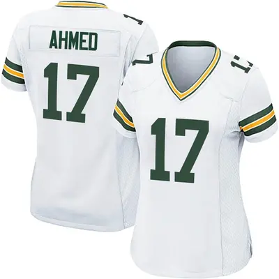 Women's Game Ramiz Ahmed Green Bay Packers White Jersey