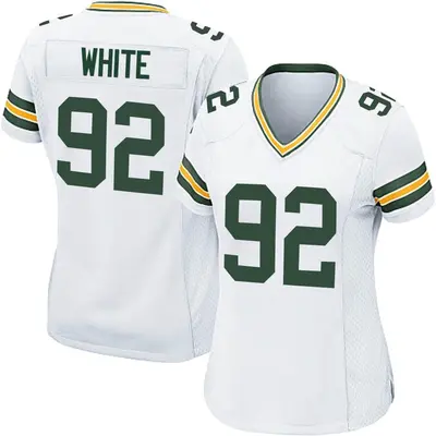 Women's Game Reggie White Green Bay Packers White Jersey