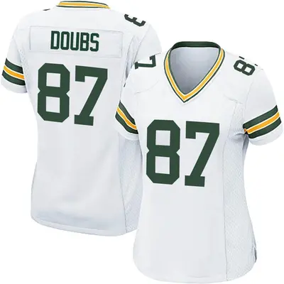 Women's Game Romeo Doubs Green Bay Packers White Jersey