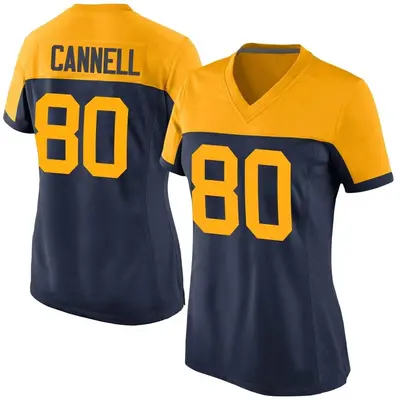 Women's Game Sal Cannella Green Bay Packers Navy Alternate Jersey