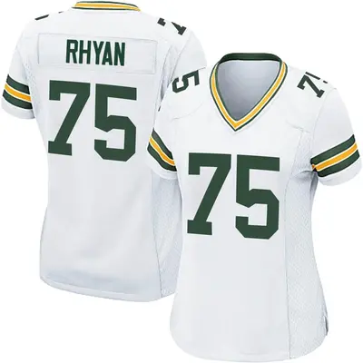 Women's Game Sean Rhyan Green Bay Packers White Jersey